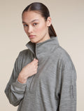Women's Merino Blend 150 Drift Long Sleeve Half Zip Metro Heather - 6