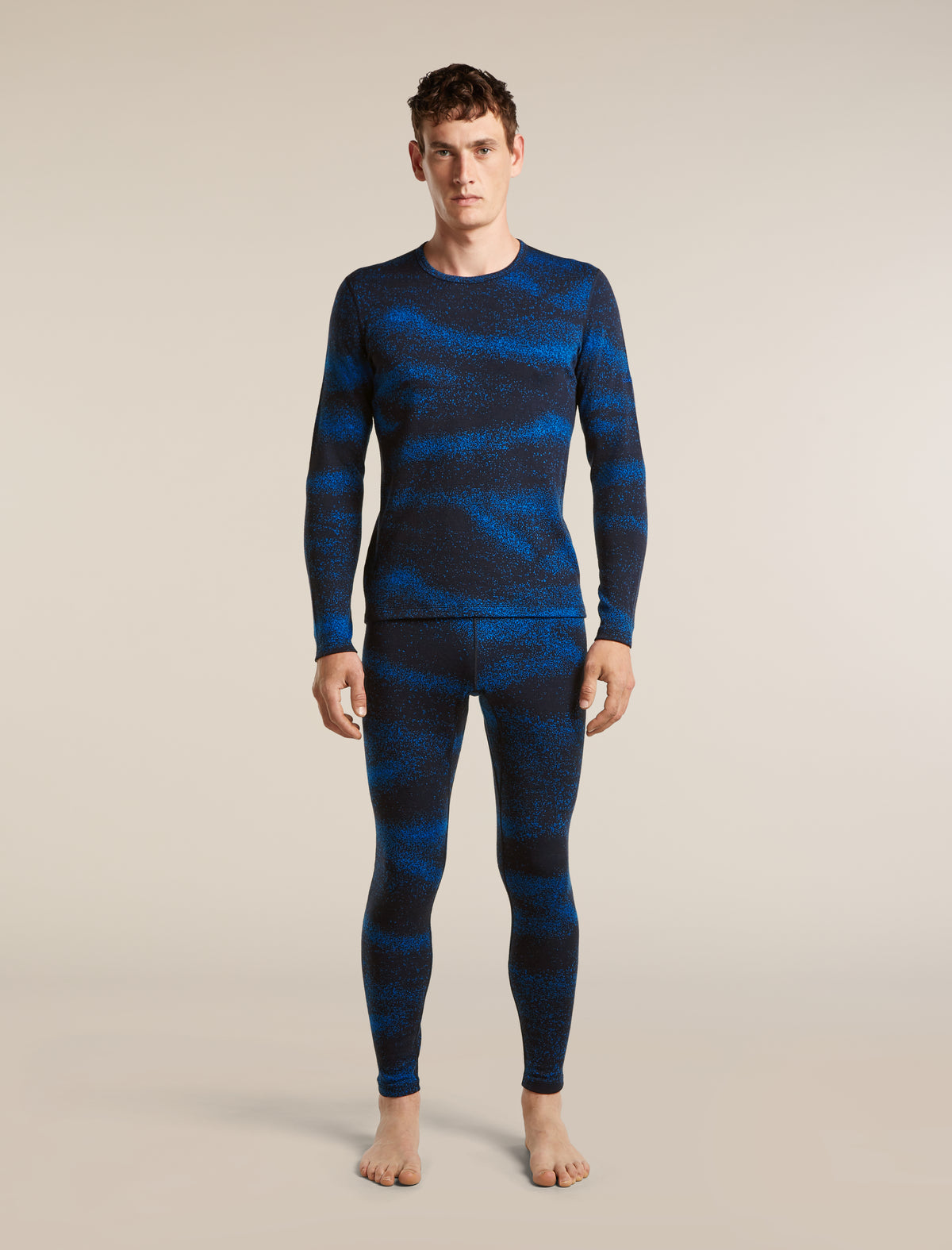 Men's Merino 260 Oasis Vertex Long Sleeve Thermal Crewe Chillwave Midnight navy/lazurite - 3