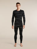 Men's Merino 260 Oasis Vertex Thermal Leggings Chillwave Black/Obsidian - 3