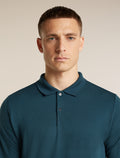 Men's 15.5 MerinoFine™ Pique Long Sleeve Polo Abyss - 6