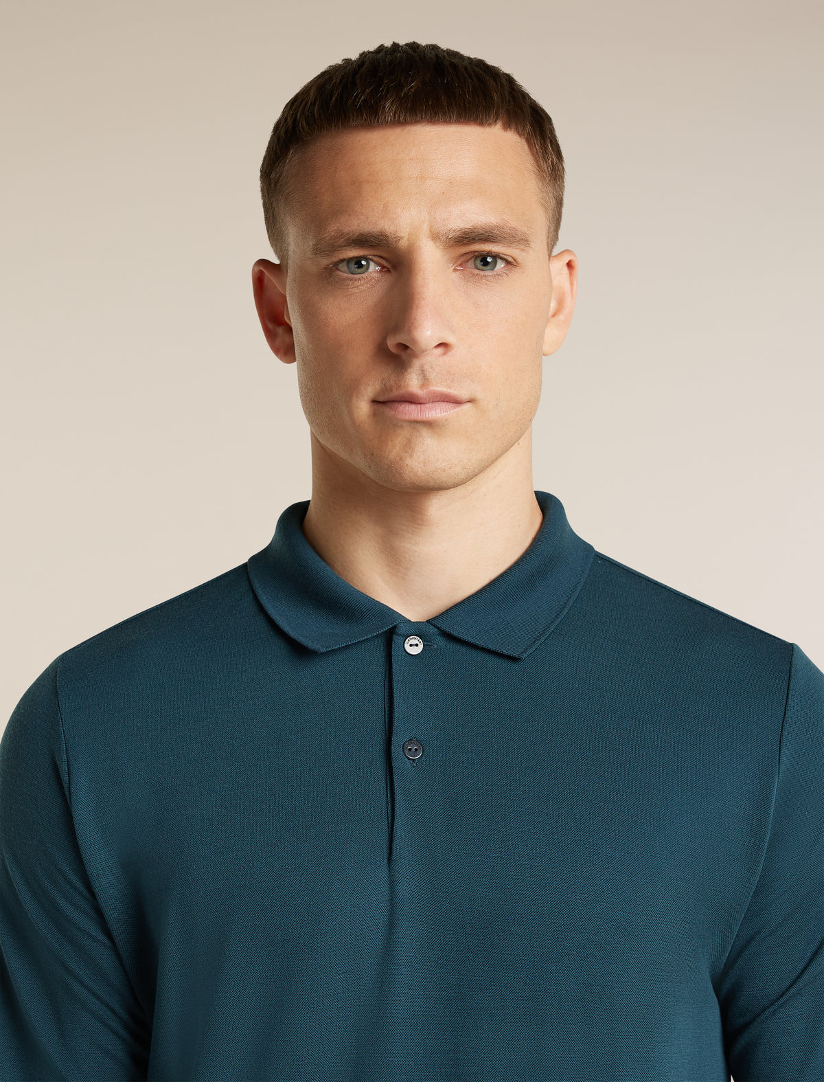 Men's 15.5 MerinoFine™ Pique Long Sleeve Polo Abyss - 6