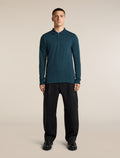 Men's 15.5 MerinoFine™ Pique Long Sleeve Polo Abyss - 3