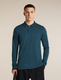 Men's 15.5 MerinoFine™ Pique Long Sleeve Polo Abyss - 5