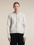 icebreaker Women's Merino Blend 800 RealFleece™ Classic Pile Cardigan Ecru Heather Women - 1