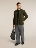 Men's Merino Blend 800 RealFleece™ Class Pile Shacket Dark Loden - 4
