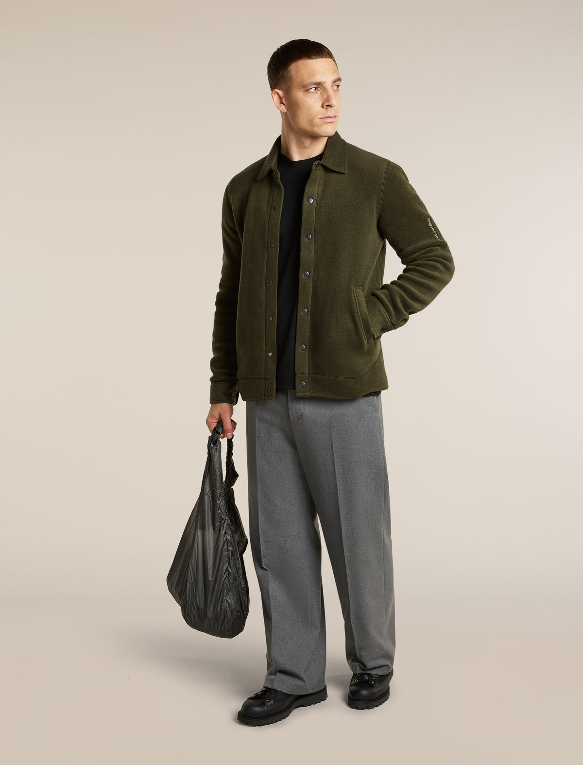 Men's Merino Blend 800 RealFleece™ Class Pile Shacket Dark Loden - 4