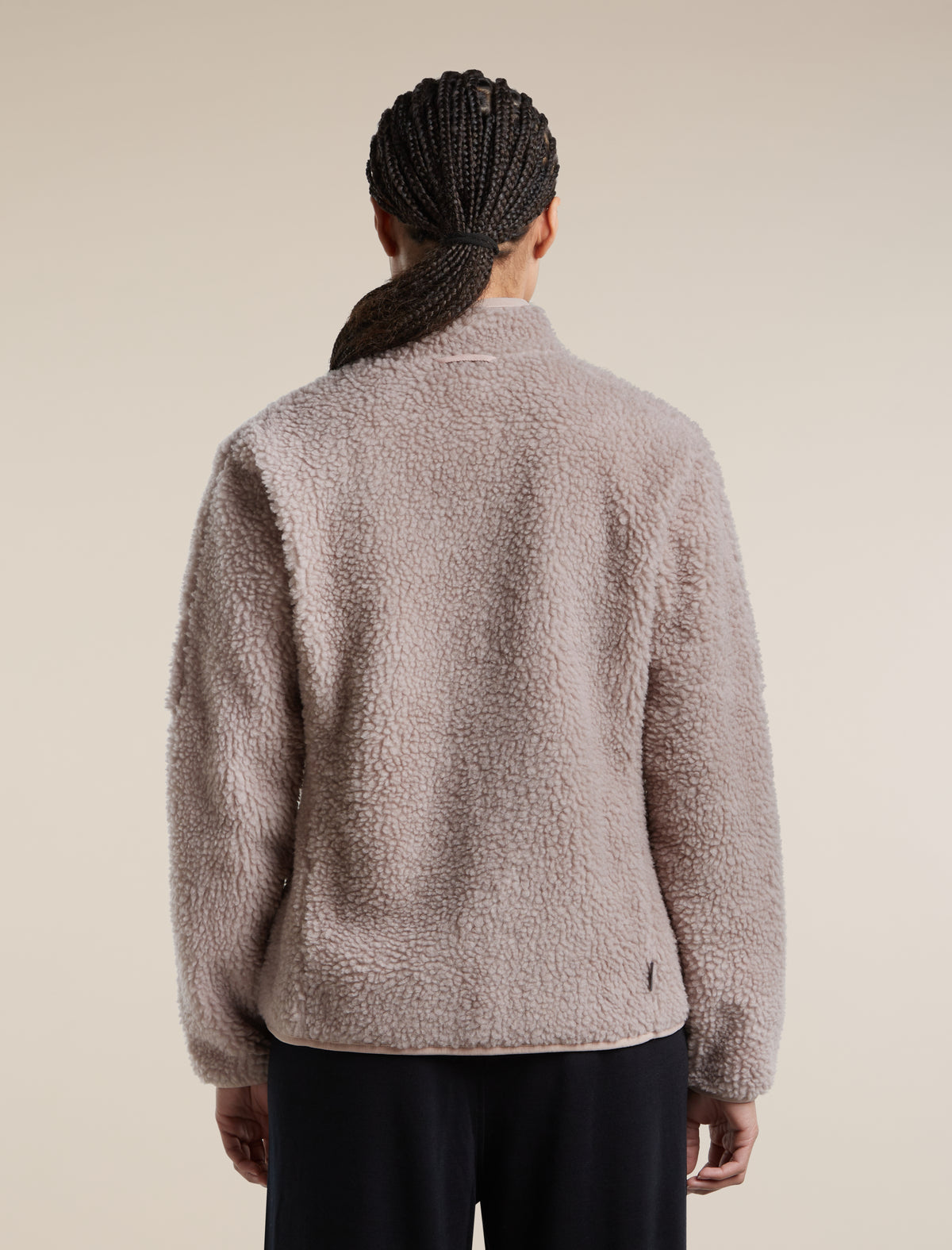 Women's Merino Blend 960 RealFleece™ High Pile Long Sleeve Zip Pink Quartz Heather - 2
