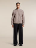 Women's Merino Blend 960 RealFleece™ High Pile Long Sleeve Zip Pink Quartz Heather - 3