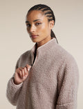 Women's Merino Blend 960 RealFleece™ High Pile Long Sleeve Zip Pink Quartz Heather - 6