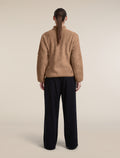 Women's Merino Blend 960 RealFleece™ High Pile Long Sleeve Zip Bay Heather/Cumin - 7