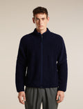 Men's Merino Blend 960 RealFleece™ High Pile Long Sleeve Zip Midnight Navy - 1
