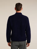Men's Merino Blend 960 RealFleece™ High Pile Long Sleeve Zip Midnight Navy - 2
