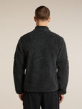 Men's Merino Blend 960 RealFleece™ High Pile Long Sleeve Zip Jet Heather/Black - 2