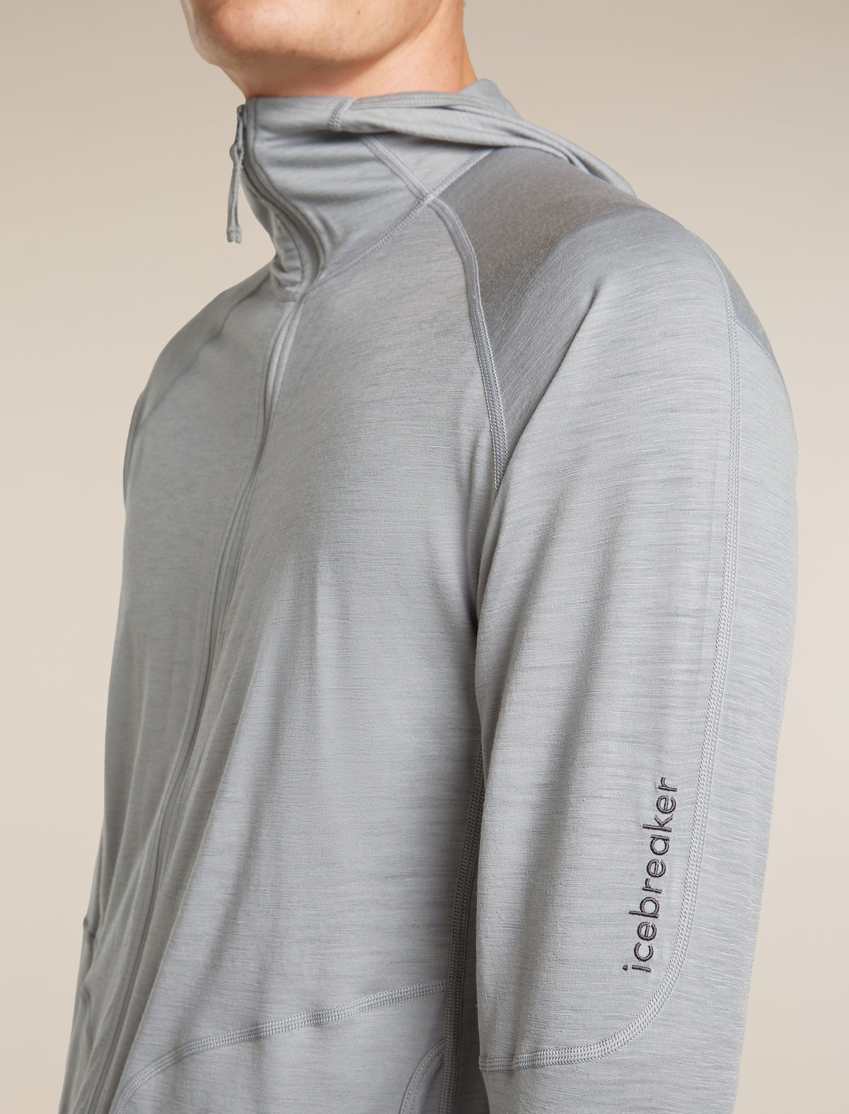Men's 150 MerinoFine™ Ace Long Sleeve Zip Hoodie Proto Grey - 11