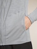 Men's 150 MerinoFine™ Ace Long Sleeve Zip Hoodie Proto Grey - 15