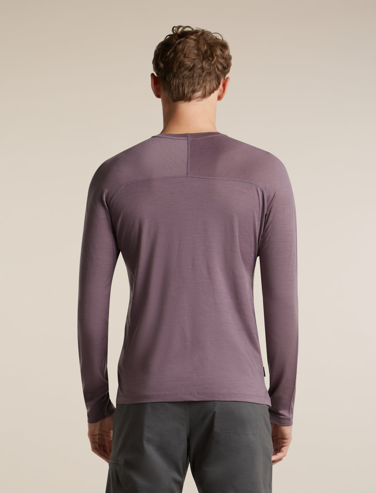 Men's 150 MerinoFine™ Ace Long Sleeve Tee Grey Plum - 2