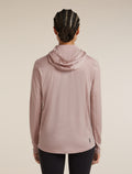 Women's 150 MerinoFine™ Ace Long Sleeve Hoodie Pink quartz - 2
