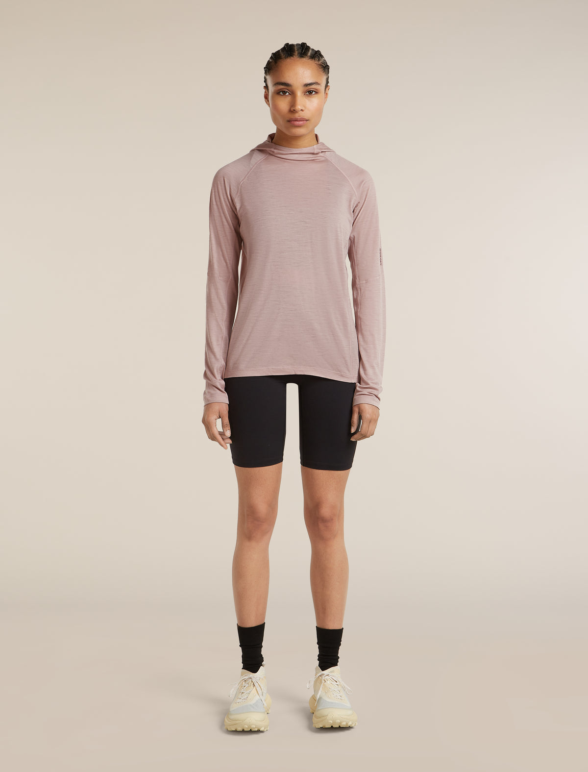 Women's 150 MerinoFine™ Ace Long Sleeve Hoodie Pink quartz - 3