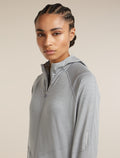 Women's 150 MerinoFine™ Ace Long Sleeve Zip Hoodie Proto Grey - 9