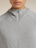 Women's 150 MerinoFine™ Ace Long Sleeve Zip Hoodie Proto Grey - 11