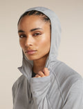 Women's 150 MerinoFine™ Ace Long Sleeve Zip Hoodie Proto Grey - 12