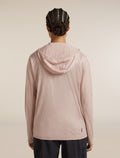 Women's 150 MerinoFine™ Ace Long Sleeve Zip Hoodie Pink quartz - 2