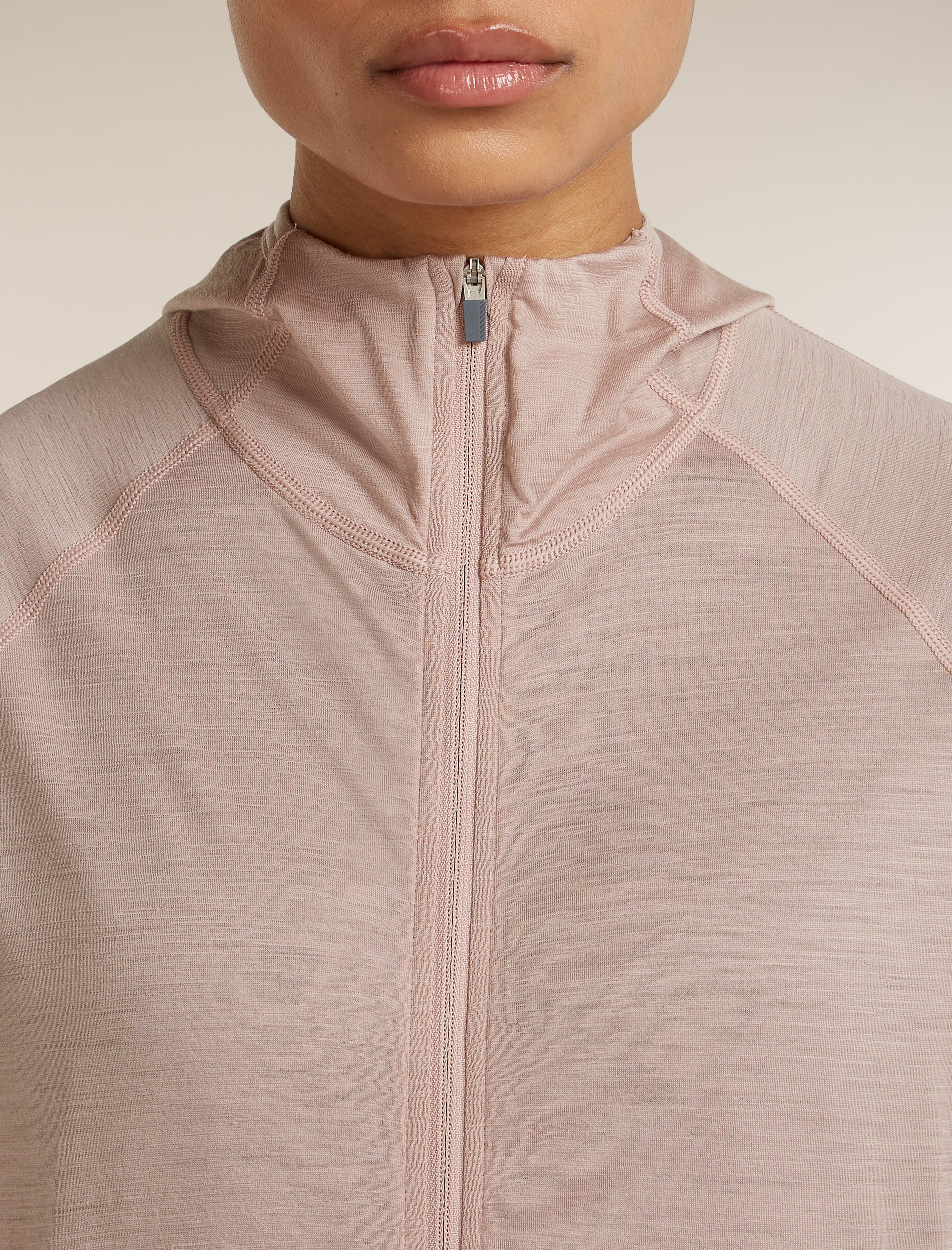 Women 150 MerinoFine™ Ace Long Sleeve Zip Hoodie| icebreaker Pink
