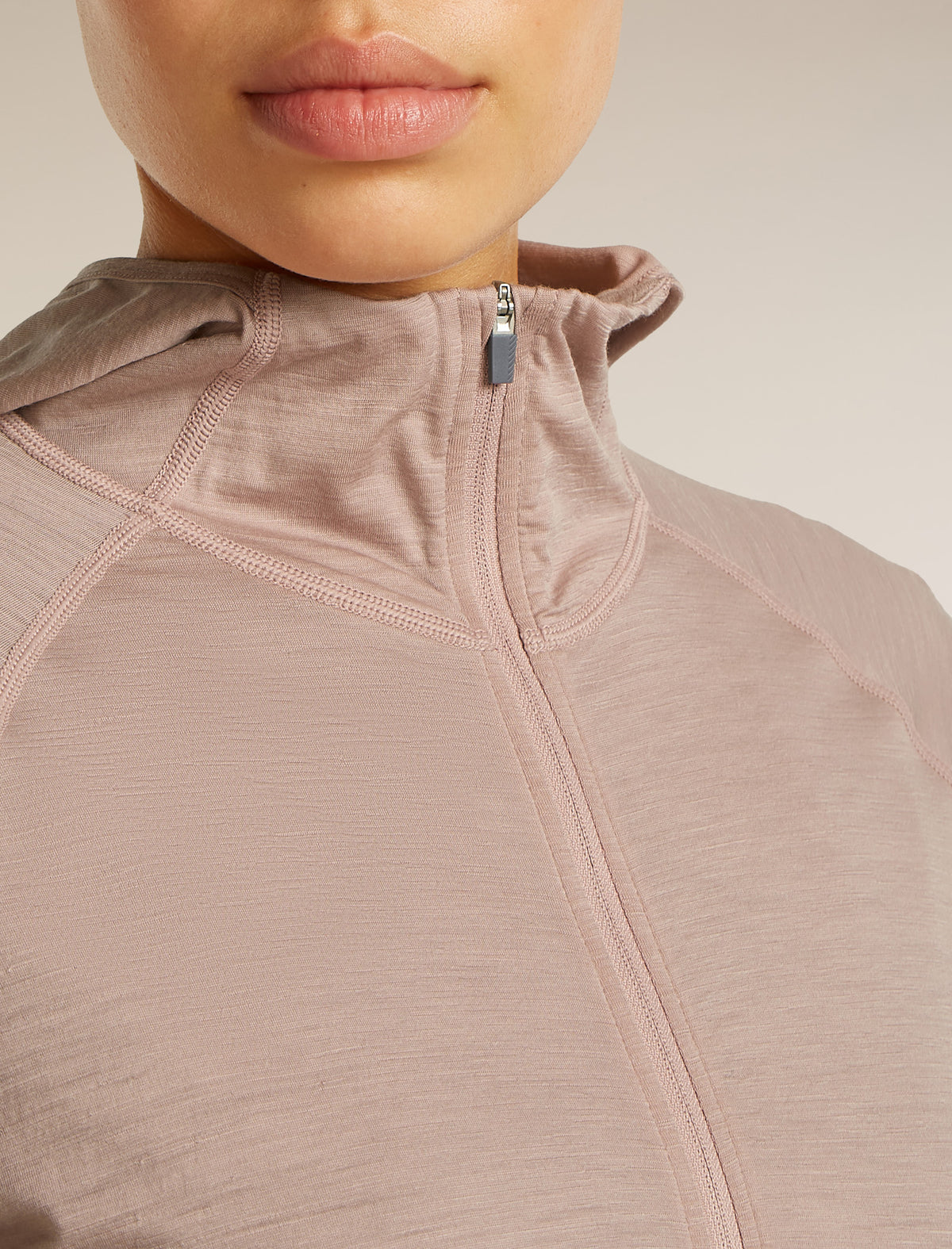 Women's 150 MerinoFine™ Ace Long Sleeve Zip Hoodie Pink quartz - 6