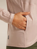 Women's 150 MerinoFine™ Ace Long Sleeve Zip Hoodie Pink quartz - 8