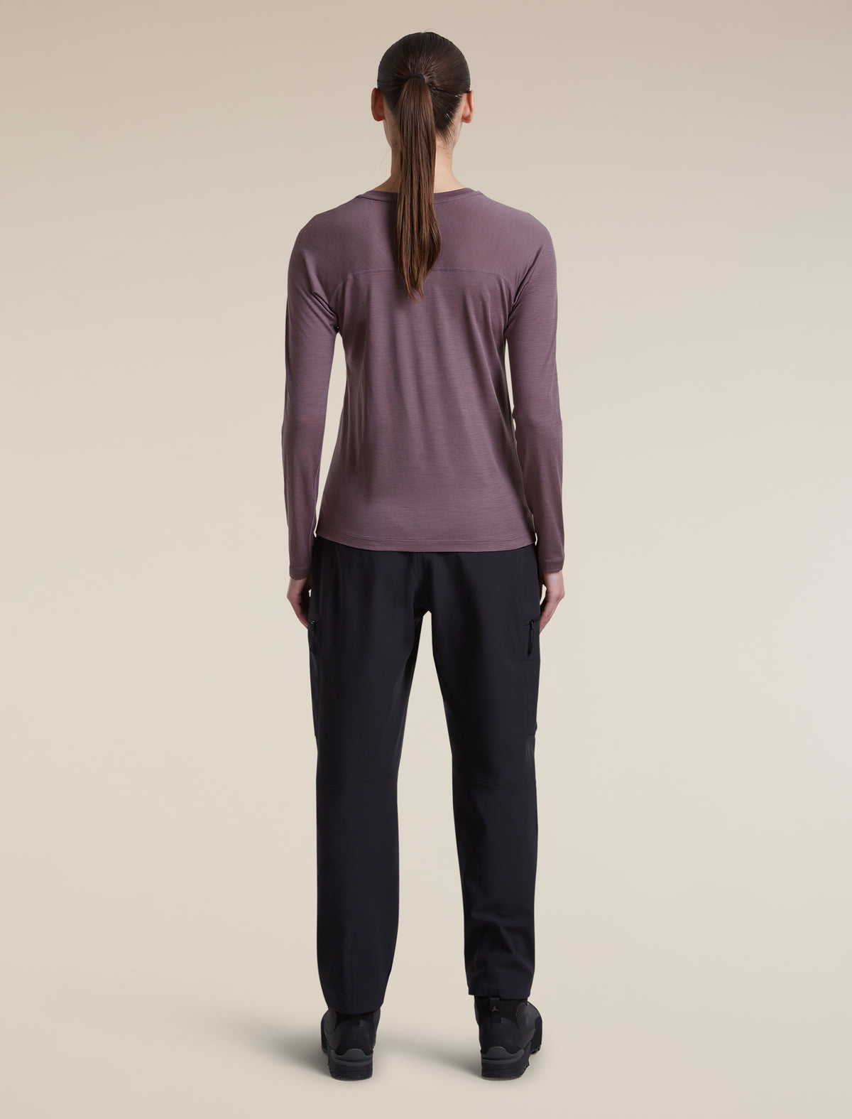 Women's 150 MerinoFine™ Ace Long Sleeve Tee Grey Plum - 7