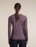 Women's 150 MerinoFine™ Ace Long Sleeve Tee Grey Plum - 2