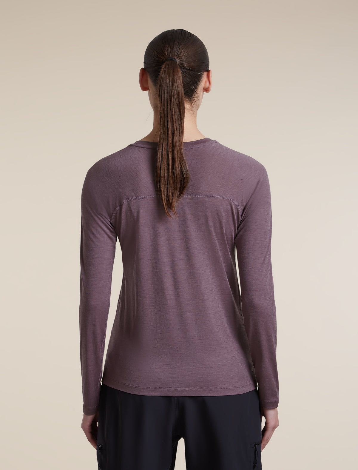 Women's 150 MerinoFine™ Ace Long Sleeve Tee Grey Plum - 2