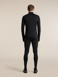 Men's Merino Blend 200 RealFleece™ Descender Long Sleeve Half Zip Black - 8