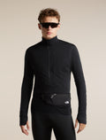Men's Merino Blend 200 RealFleece™ Descender Long Sleeve Half Zip Black - 5