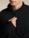 Men's Merino Blend 200 RealFleece™ Descender Long Sleeve Half Zip Black - 6