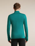 Men's Merino Blend 200 RealFleece™ Descender Long Sleeve Half Zip Tidal Teal - 2
