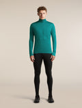 Men's Merino Blend 200 RealFleece™ Descender Long Sleeve Half Zip Tidal Teal - 3