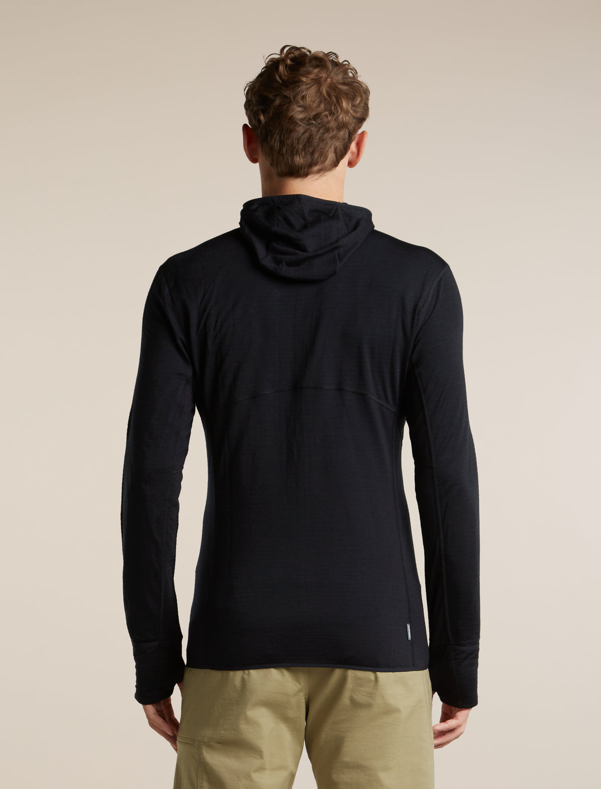 Men's Merino Blend 200 RealFleece™ Descender Long Sleeve Zip Hoodie Black - 2