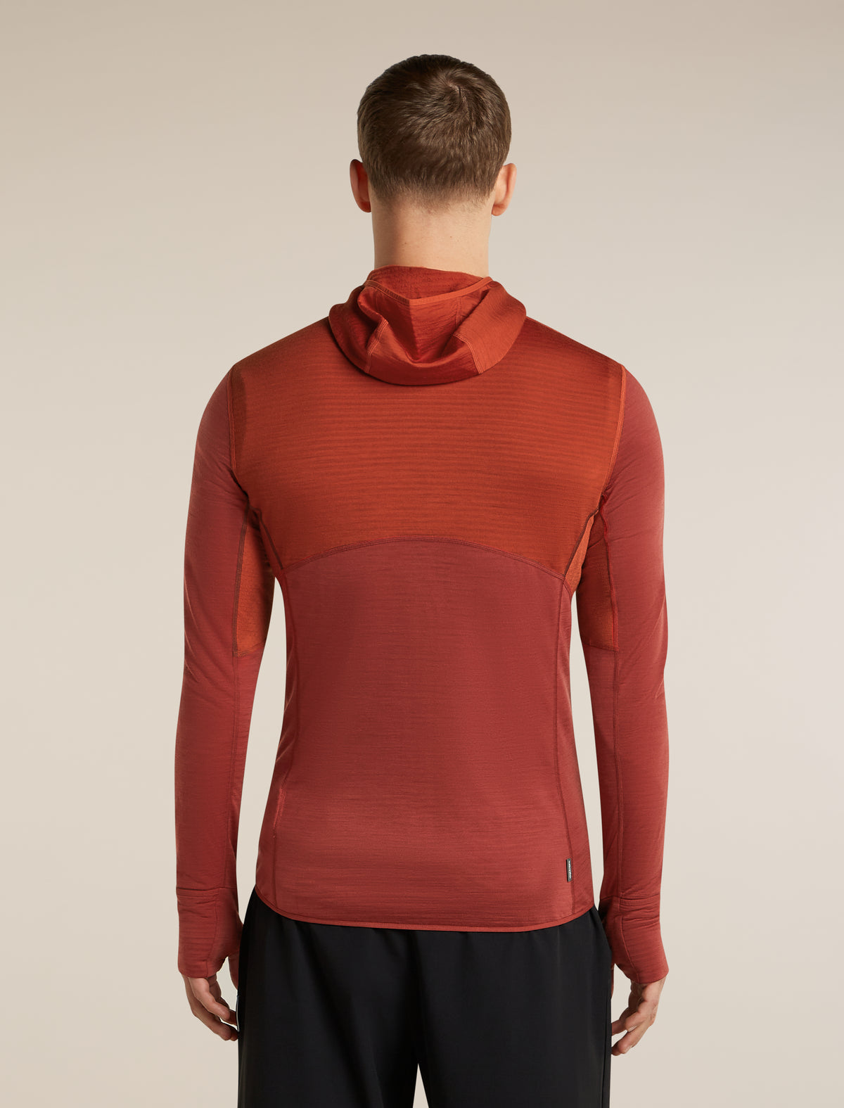Men's Merino Blend 200 RealFleece™ Descender Long Sleeve Zip Hoodie Agate/Port - 2
