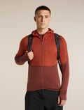Men's Merino Blend 200 RealFleece™ Descender Long Sleeve Zip Hoodie Agate/Port - 5