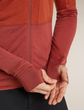 Men's Merino Blend 200 RealFleece™ Descender Long Sleeve Zip Hoodie Agate/Port - 7