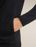 Men's Merino Blend 300 RealFleece™ Descender Long Sleeve Zip Black - 10
