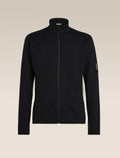 Men's Merino Blend 300 RealFleece™ Descender Long Sleeve Zip Black - 11