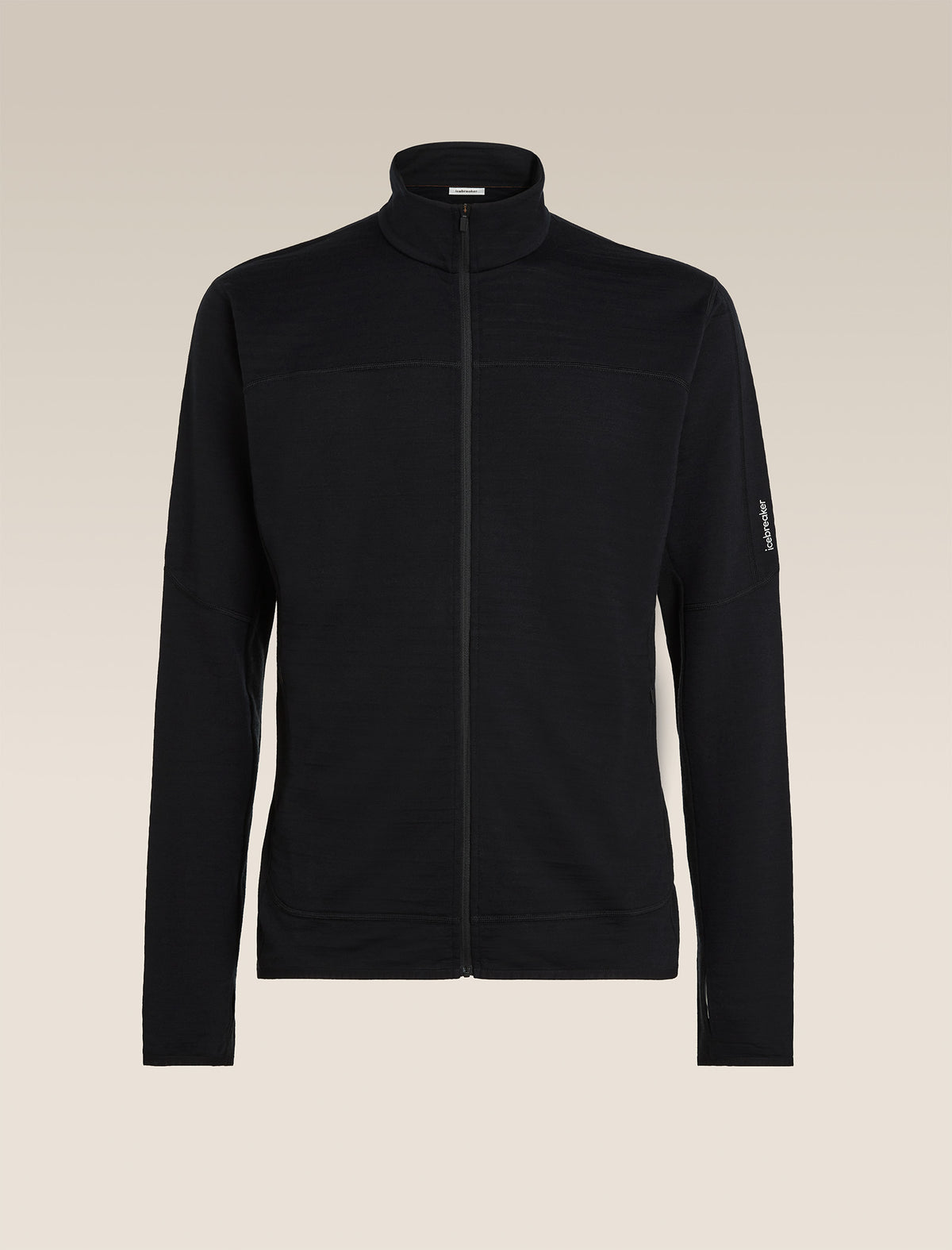 Men's Merino Blend 300 RealFleece™ Descender Long Sleeve Zip Black - 11