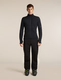 Men's Merino Blend 300 RealFleece™ Descender Long Sleeve Zip Black - 3
