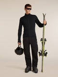 Men's Merino Blend 300 RealFleece™ Descender Long Sleeve Zip Black - 4