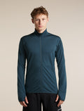 Men's Merino Blend 300 RealFleece™ Descender Long Sleeve Zip Abyss - 1