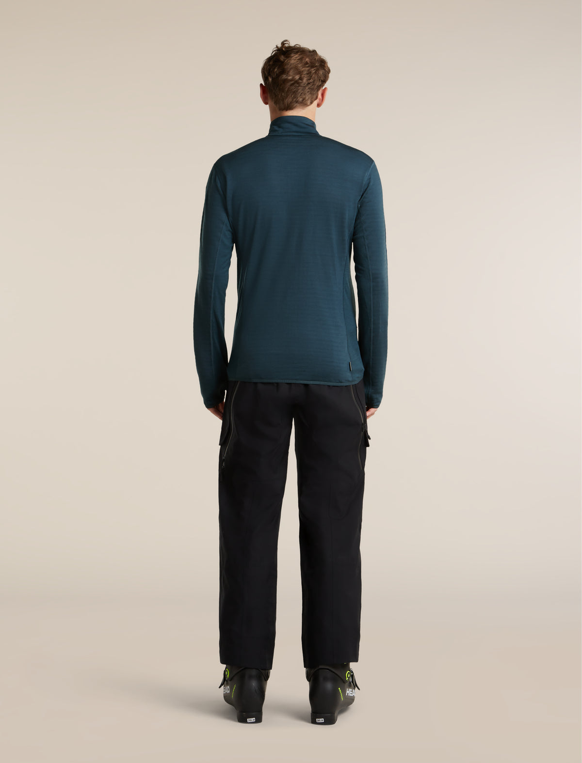 Men's Merino Blend 300 RealFleece™ Descender Long Sleeve Zip Abyss - 8