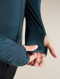 Men's Merino Blend 300 RealFleece™ Descender Long Sleeve Zip Abyss - 7