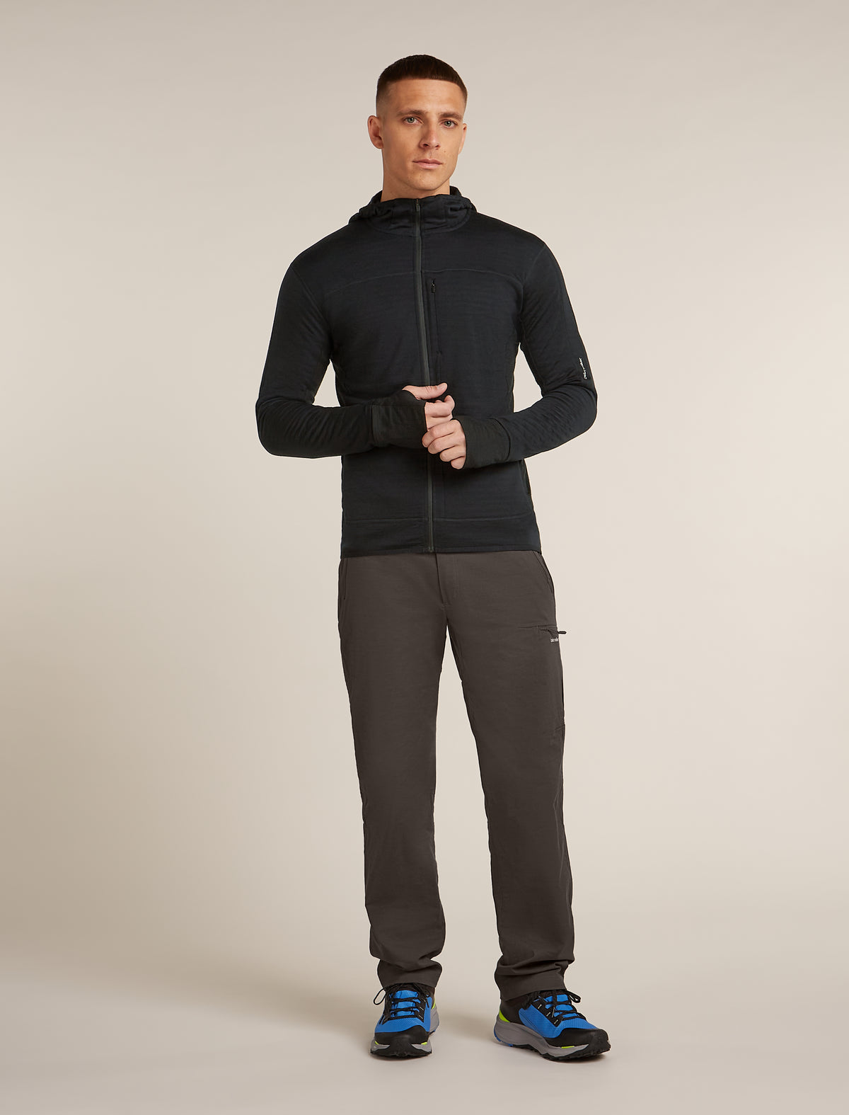 Haut à capuchon à glissière 300 Realfleece™ Descender en mélange de mérinos pour hommes  - 3